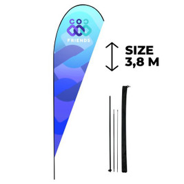 Claps 14102 - Customizable Teardrop Display Banner