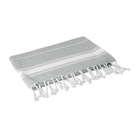 Claps 14113 - Striped Pareo Towel with Decorative Knotted Fringes