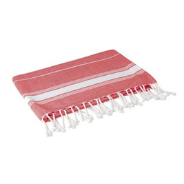 Claps 14113 - Striped Pareo Towel with Decorative Knotted Fringes