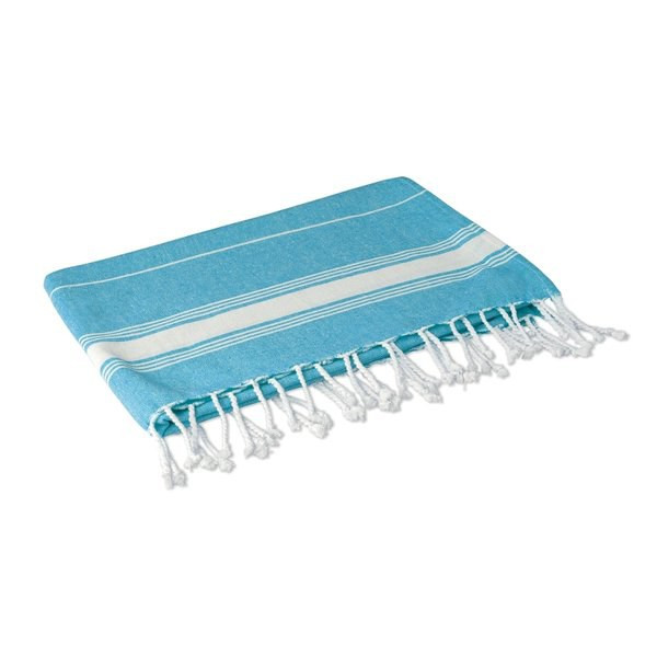 Claps 14113 - Striped Pareo Towel with Decorative Knotted Fringes