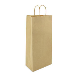 Claps 17402 - Naturlig Papperspåse med Förstärkta Handtag