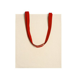Claps 17467 - Cotton Shopper Bag with Colorful Handles