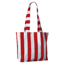 Claps 17554 - Borsa Shopper in Cotone Riciclato a Righe