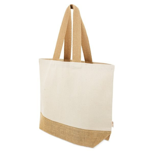 Claps 17581 - Large Shopper Bag with Jute Base and Handles