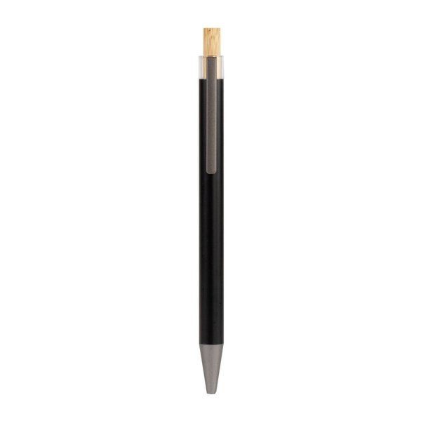 Claps 23080 - Penna in Alluminio Riciclato con Pulsante di Bambù