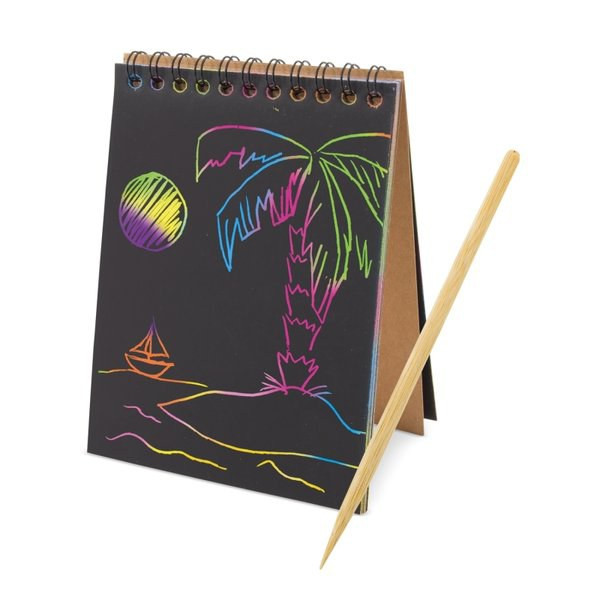 Claps 40358 - Colorful Scratch-Off Bamboo Notebook