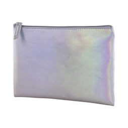 Claps 43307 - Iridescent Finish PU Clutch with Zip Closure