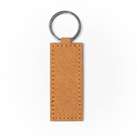 Claps 46199 - Kalana Eco-Friendly Recycled Leather Keychain with Metal Ring