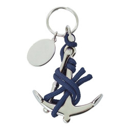 Claps 46219 - Anchor Keychain with Colorful Rope Details
