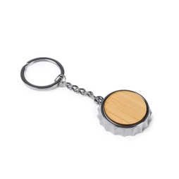 Claps 47177 - Compact Bamboo Keychain Bottle Opener