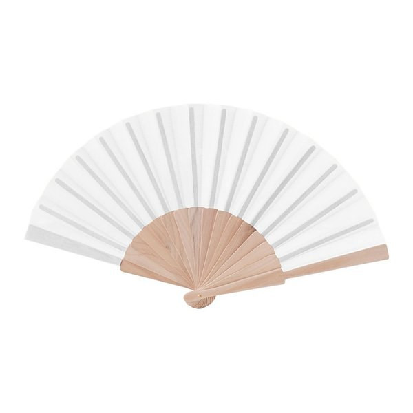 Claps 50138 - Natural Wood Fan with Colorful Fabric