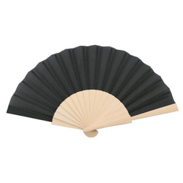Claps 50154 - Natural Wood Fan with Colorful Fabric