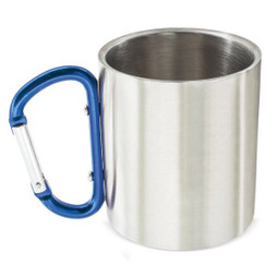 Claps 52296 - Stainless Steel Mug with Carabiner Handle