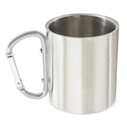 Claps 52296 - Stainless Steel Mug with Carabiner Handle
