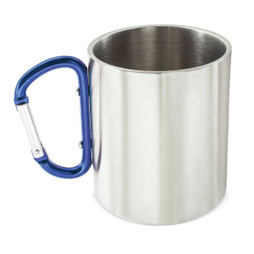 Claps 52297 - Stainless Steel Mug with Carabiner Handle