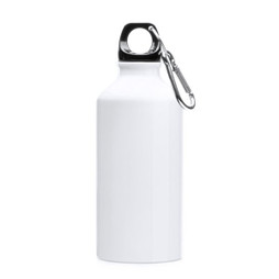 Claps 52328 - White Sublimation Bottle with Carabiner Clip