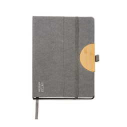 Claps 62084 - Eco-Friendly RPET Notebook with Mobile Stand
