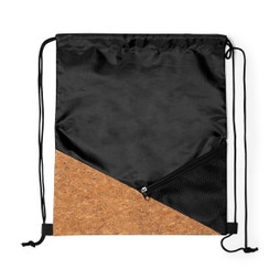 Claps 64249 - Trendy Drawstring Backpack with Cork Accents