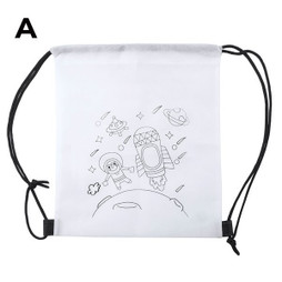 Claps 64272 - Kinder-Rucksack mit Malvorlage und Wachsmalstiften