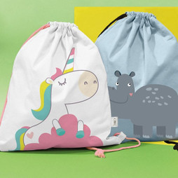 Claps 64308 - Adorable Animal Drawstring Backpack