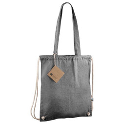 Claps 64347 - Recycelte Fairtrade Baumwolltasche mit Kordelzug