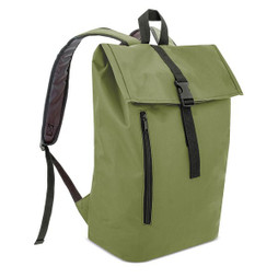 Claps 64401 - Eco-Friendly Roll-Top Backpack with RPET