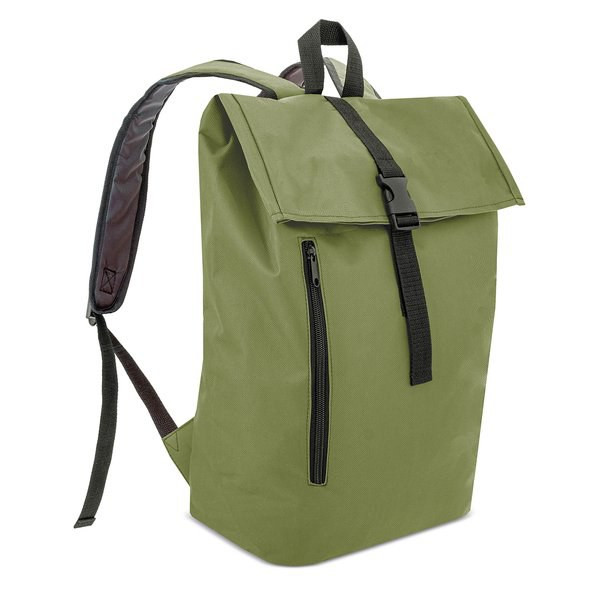 Claps 64401 - Eco-Friendly Roll-Top Backpack with RPET