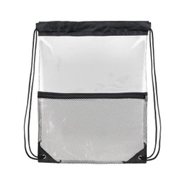 Claps 64420 - Clear PVC Backpack with Mesh Front Pocket