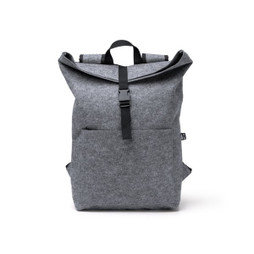 Claps 64459 - Eco-Friendly Roll-Top Felt Backpack