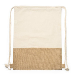 Claps 65055 - Luonnollinen Juutti-Puuvilla Reppu