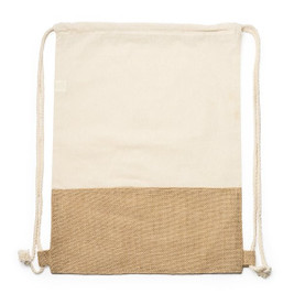 Claps 65055 - Eco-Friendly Jute and Cotton Backpack