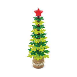 Claps 71057 - Albero di Natale Ecologico in Feltro RPET e Legno