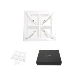 Claps 74025 - Geschenkset Snackteller Mit Gabeln