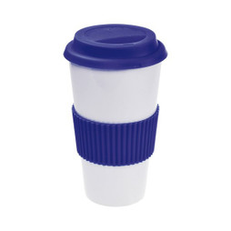 Claps 74047 - Single-Wall Tumbler with Lid and Silicone Grip