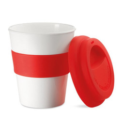 Claps 74076 - Single-Walled Tumbler with Silicone Grip and Snap Lid