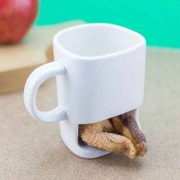 Claps 74145 - Tazza in Ceramica con Scomparto Biscotti