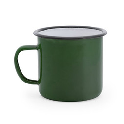 Claps 74154 - Tazza in Metallo Stile Vintage con Finitura Retrò