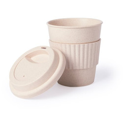 Claps 74159 - Tazza in Fibra di Bambù Ecologica con Coperchio