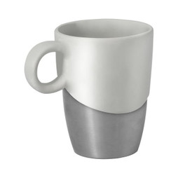 Claps 74164 - Tazza in Ceramica con Base in Alluminio 350ml