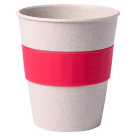 Claps 74171 - Eco-Friendly Bamboo Fiber Cup with Colorful Band
