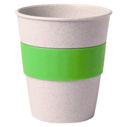 Claps 74171 - Eco-Friendly Bamboo Fiber Cup with Colorful Band