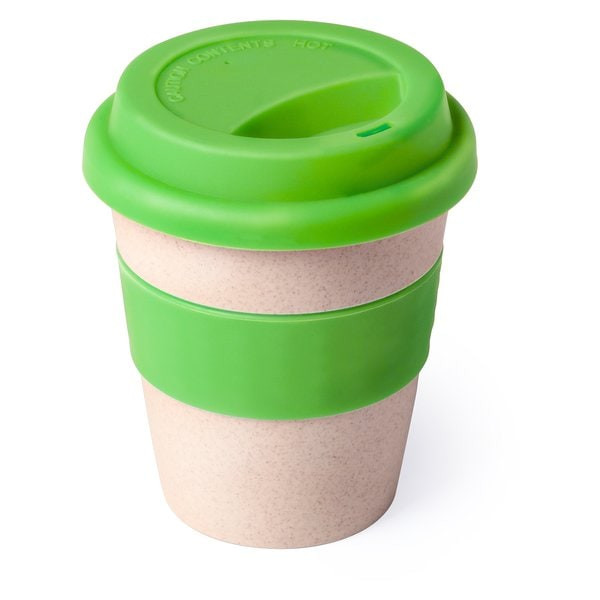 Claps 74175 - Eco-Friendly Bamboo Fiber Cup with Silicone Lid
