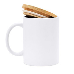 Claps 74224 - Stilvoller Becher mit Bambusdeckel