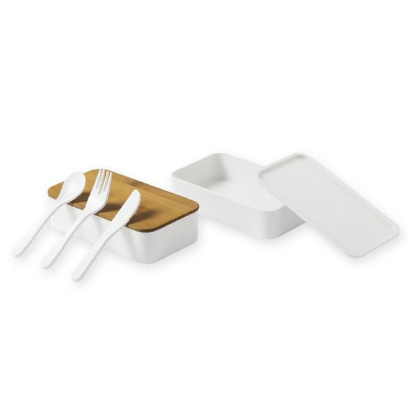 Claps 74227 - Convenient Lunch Box with Cutlery Set