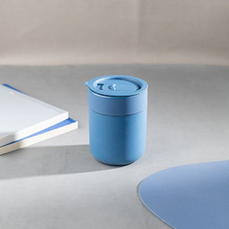 Claps 74280 - Tazza in Ceramica Ecologica con Coperchio