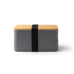 Claps 74301 - Bamboo Lid Lunch Box with Cutlery Set