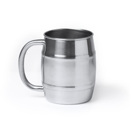 Claps 74304 - Brushed Stainless Steel Mug 500ml