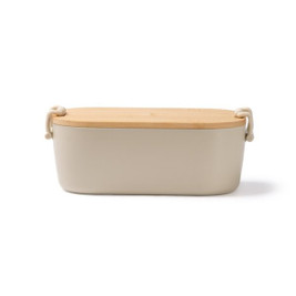 Claps 74354 - Lunchbox mit Bambusdeckel und Sicherheitsverschluss