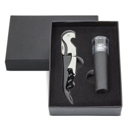 Claps 76058 - Premium Wine Set with Corkscrew and Pourer Cap