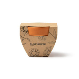 Claps 79119 - Clay Pot with Sunflower Seeds and Growing Medium